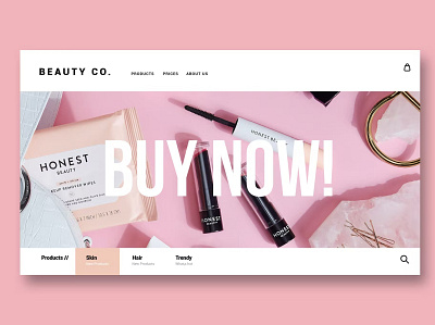 Beauty & Make up - Landing Page app beauty branding design dessert graphic design illustration landing page make up motion graphics product restaurant shop store ui ui design ux ux design web development website