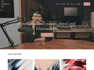 Paloma - Website Template - Squarespace app art blog branding concept design graphic design illustration online store photography squarespace template theme ui ui design ux ux design web design web development website