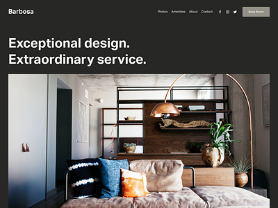 Barbosa - Website Template - Squarespace