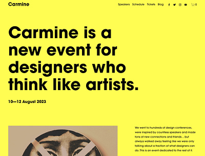 Carmine - Website Template - Squarespace app art blog concept design development graphic design online store photography squarespace template theme ui ui design ux ux design web web design web development website