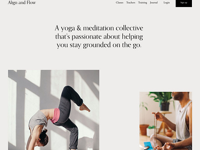 AlignFlow - Website Template - Squarespace