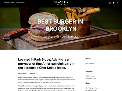 Atlantic - Website Template - Squarespace