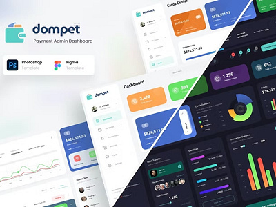 Dompet - Payment Admin Dashboard UI Graphs