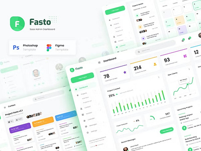 Fasto - Saas Admin Dashboard Graphs admin analytics app dashboard dashboard design data design graphs graphs design graphs designs interface landing minimal saas ui ui design user ux ux design website