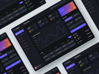 Cryptocurrency Dashboard UI Graphs