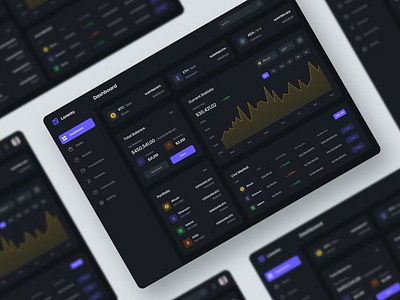 Cryptocurrency Dashboard UI KIT Graphs