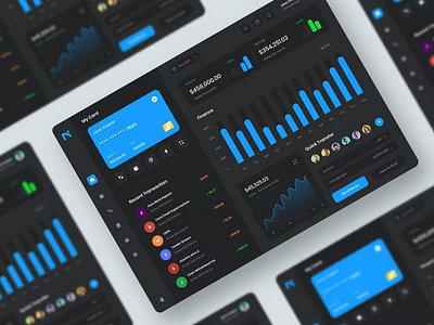 Finance Dashboard UI KIT Graphs