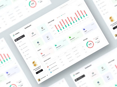 Storage Dashboard UI KIT Graphs