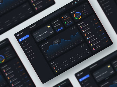 Finance Dashboard UI KIT Graphs