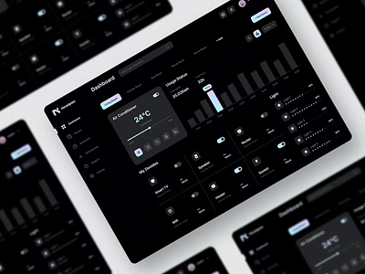 Smart Home Dashboard UI KIT Graphs