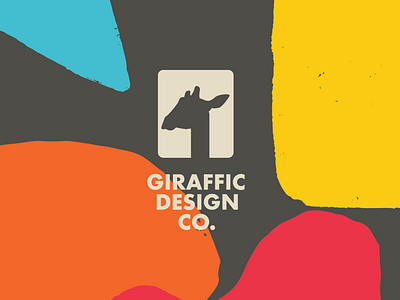 Giraffic Design Co. animal brand branding colorful design gif graphic design icon identity jif logo logo design mark minimal