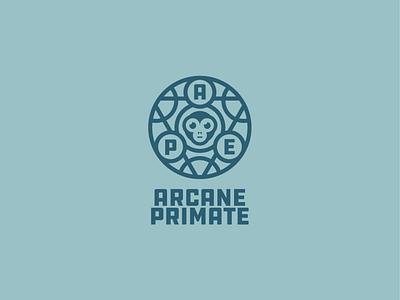 Arcane Primate brand branding design developer gaming graphic design icon identity indie logo logo design