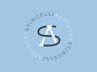 Stincelli Advisors brand design branding clean custom design flat graphic graphic design icon identity letter design lettering logo logo design mark type typography vector