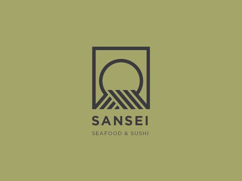 Sansei ocean minimal restaurant octopus food hawaii maui sushi seafood mark branding identity logo