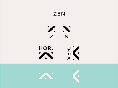 ZEN brand branding custom flat health identity inspiration letter logo mark minimal rebrand simple typography young zen