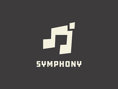 Symphony brand branding design flat graphic design identity logo minimal music note simple streamer