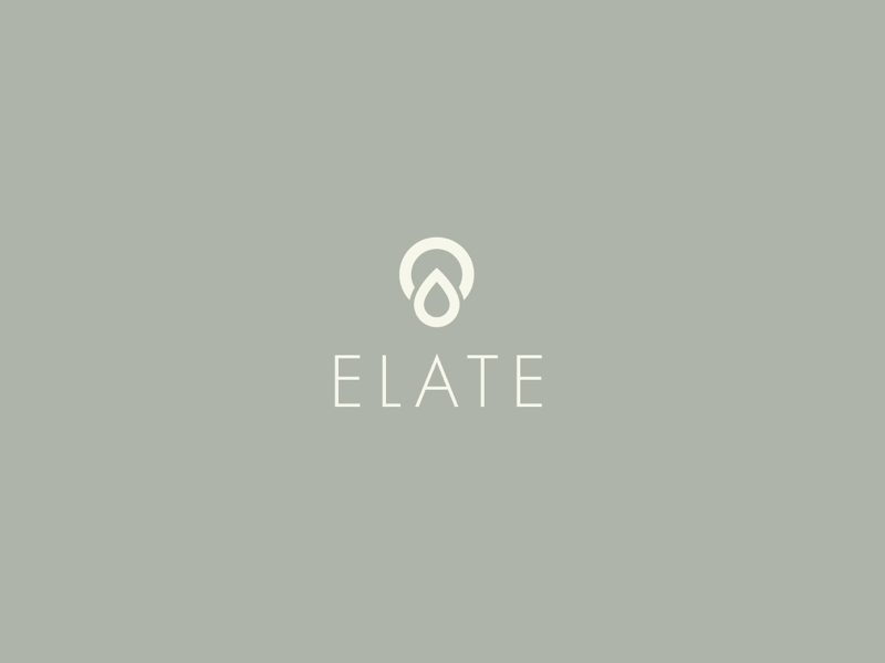Elate CBD cbd minimal icon graphic design identity brand design logo