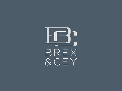 Brex & Cey brand branding classy clean clothing design flat graphic design identity logo logo design minimal monogram simple