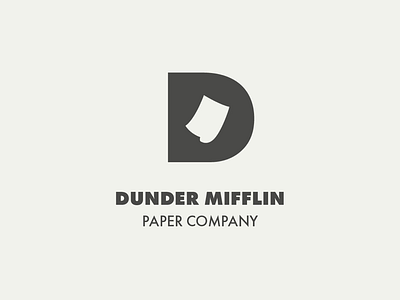 Dunder Mifflin brand branding design dunder mifflin graphic design logo logo design paper the office