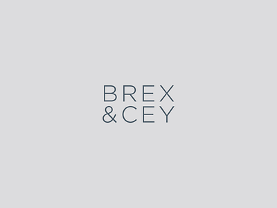 Brex & Cey wordmark brand branding clothing company design logo logo design minimal type typography wordmark