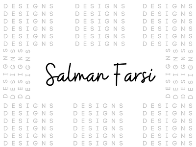 Salman Farsi creator title design art branding clean design flat graphic design illustration illustrator minimal typography