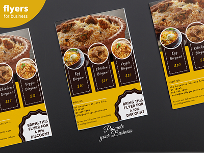 Food Flyer design