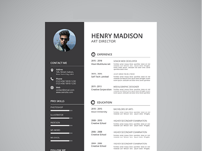 Modern CV design