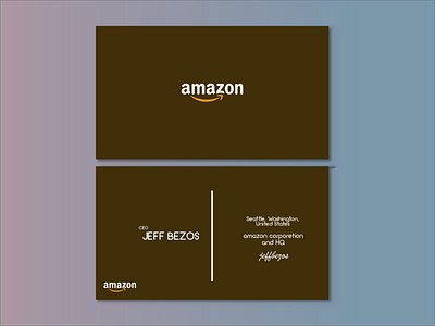 Amazon concept Business card. amazon business card business cards businesscard clean graphic design illustration logo