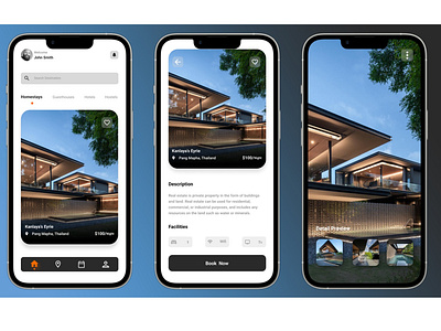 Real Estate application adobexd app app design app ui design app uiux design application design figma mehrabbozorgi real estate app real estate application ui uidesign uiux youtube