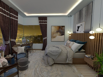 Bedroom - Apartment Design 3d modeling 3d rendering apartment design bedroom design edesign interior design sustainable