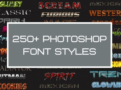 Photoshop Text Effects Bundle effects photoshop psd text text effects