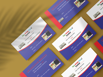 tax business card design