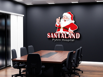 Santa land logo design