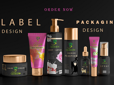 labels & packaging design bottle labels design branding cosmetic products packaging cusmetic product designer graphic design hiring designer labeling labels lebels design product packaging
