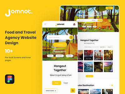Food and Travel Agency Website Design