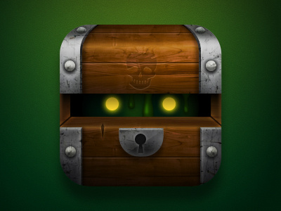 Slime In The Chest app chest fantasy game icon ios korea slime treasure wood