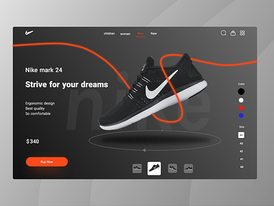 shoe landing page