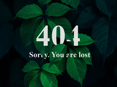 404 Error 008 404 404 error dailyui dailyui008 design error error 404 leaves photoshop ui vector