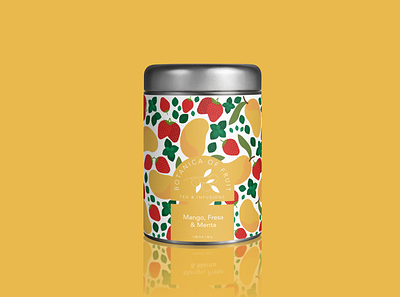 Mango, Strawberry & Mint Infusion brand branding logo productdesign tea