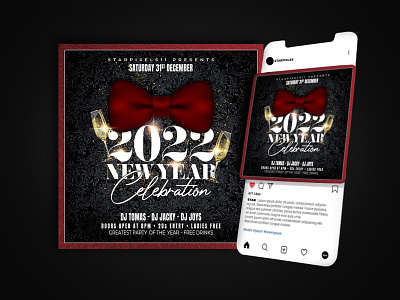 New year party flyer Free new years eve