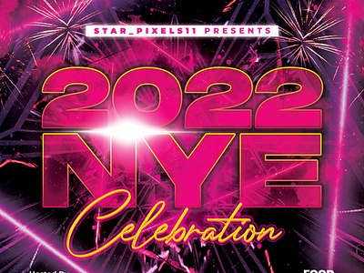 Happy New year eve party flyer designs nye flyer