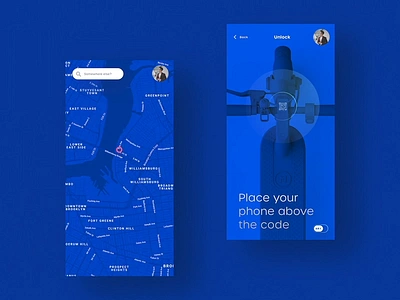 E Scooter: Future Mobility – UI Concept 3d map apple pay clean electro mobility escooter flash flat flatdesign jump lime map mobility navigation payment qr code scanner scooter transformation transportation uber