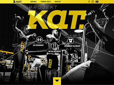 #projektKAT / website dark fitness gym logo webdesign website www