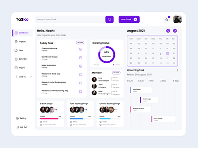 Task Management Dashboard Design