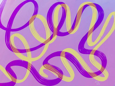 purple swirl abstract art bright colorful doodle graphic design