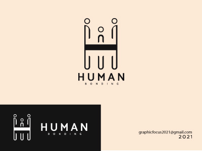 Human Bonding logo Design brandidentity branding customlogo design designinspiration icon identity identity branding illustration jasadesainlogo logo logo design branding logo designer logo mark logodesign logokeren logomake logotype monogram vector