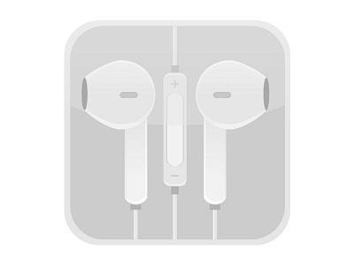 iPhone Earbuds apple design icon vector
