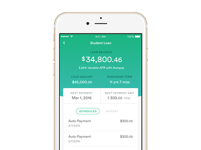 Earnest for iOS earnest finance ios screenshot