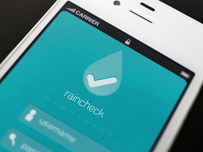 Raincheck Landing app design mobile ui design work in progress