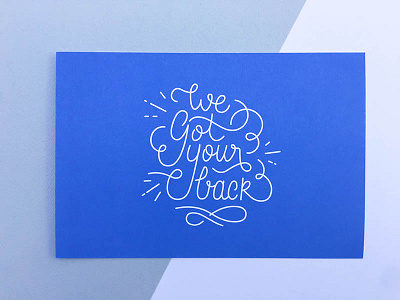 Gear Postcard lettering messagebird postcard sms